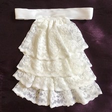 Jabot cravat white for sale  MARKET HARBOROUGH
