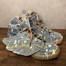 Adidas Jeremy Scott Wings Denim V24621 Crash Paint Custom EUA 8.5 JS Raro #3 comprar usado  Enviando para Brazil