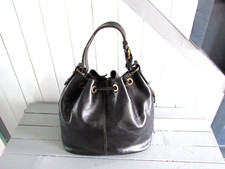 Sac cuir noir d'occasion  Serris