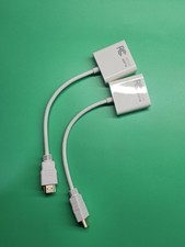 2 HDMI macho VGA fêmea adaptador cabo conversor de áudio para HDTV PC monitor laptop, usado comprar usado  Enviando para Brazil