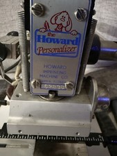 Máquina de gravação Howard Personalizer Hot Foil Stamping modelo 150 + extras comprar usado  Enviando para Brazil