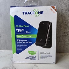 TELEFONE FLIP TRACFONE ALCATEL ONE TOUCH A206G - PRETO -  comprar usado  Enviando para Brazil