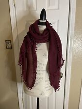 Chic maroon pompom for sale  Houston