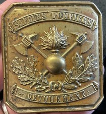 Plaque ceinture pompier d'occasion  Tigy