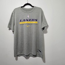 Camiseta pulôver prática Nike Los Angeles Lakers NBA Team Issued cinza masculina GG comprar usado  Enviando para Brazil