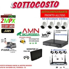 Kit wireless videosorveglianza usato  Casapesenna