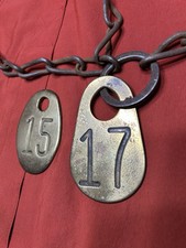 Brass cattle tag for sale  Akron