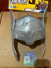 Usado, Chris Hemsworth assinado Thor - Avengers Age of Ultron máscara de brinquedo certificado de autenticidade comprar usado  Enviando para Brazil