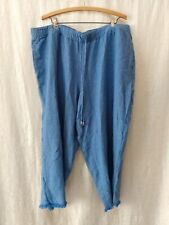 Chambray linen capris for sale  Stroudsburg
