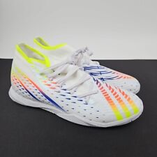 Tênis Adidas Predator Edge.3 masculino relva branco/amarelo/azul masculino tamanho 10 novo comprar usado  Enviando para Brazil