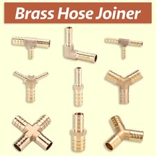 Usado, Latão T/Y/L Peça 4 Vias Joiner Mangueira de Combustível Joiner Tee Conector Ar Água Gás comprar usado  Enviando para Brazil