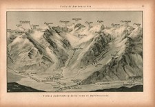 Stampa antica vallata usato  Lecco