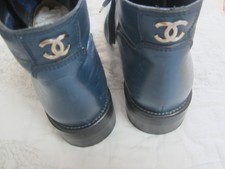 Bottines chanel bleu d'occasion  Èze