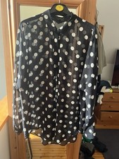 Topshop polkadot blouse for sale  KING'S LYNN