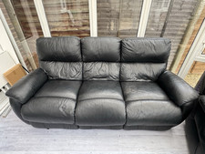 Black leather seater for sale  ABBOTS LANGLEY