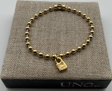 NOVA Pulseira de Contas Banhada a Ouro 18K Uno de 50 Emotions Tamanho Médio comprar usado  Enviando para Brazil