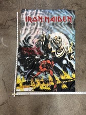 Bandeira de parede vintage Iron Maiden número da besta feita na Itália 1982, usado comprar usado Bandeira de parede vintage Iron Maiden número da besta feita na Itália 1982, usado comprar usado  Enviando para Brazil