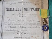 Diplome médaille militaire d'occasion  Peypin