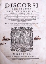 Ammirato scipione discorsi usato  Italia
