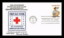 Capa dos EUA CRUZ VERMELHA AMERICANA 100º ANIVERSÁRIO FDC SCOTT 1910 EDWARD HACKER, usado comprar usado  Enviando para Brazil