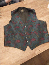 Mens waistcoat green for sale  MANCHESTER