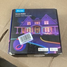 Luces de cuerda de neón para exteriores Govee, 32,8 pies RGBIC IP67 impermeables decoraciones de patio con segunda mano  Embacar hacia Mexico