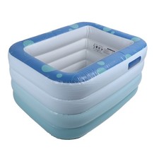 Piscina infantil inflável verde 1,2 m 4 camadas dobrável explodir banheira infantil LS comprar usado  Enviando para Brazil