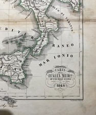 Antica cartografia meridione usato Antica cartografia meridione usato  Italia