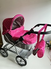 Dolls pram silver for sale  WALSALL