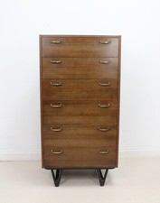 Vintage teak tallboy for sale  GLASGOW