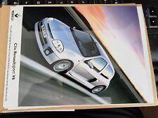 FOTOGRAFIA DE MÍDIA DE IMPRENSA RENAULT CLIO RENAULTSPORT V6 - 2001 4 comprar usado  Enviando para Brazil