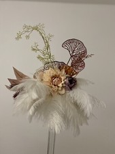 Flower feather topper for sale  CROYDON