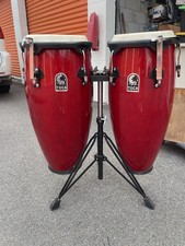 Conjunto Toca Conga com Suporte Vermelho Ótimo Estado Pronto para Usar comprar usado  Enviando para Brazil