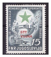 Trieste 1953 esperanto usato Trieste 1953 esperanto usato  Pietrasanta