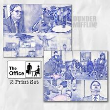 The Office Fire Drill Oh My God It's Happening RCP Dwight Michael Scott Art Regalo segunda mano  Embacar hacia Argentina