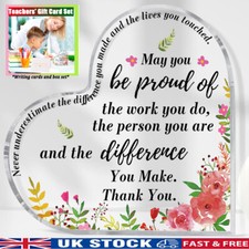 Personalised thank acrylic for sale  STOCKPORT