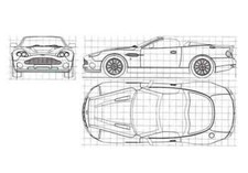 Photo blueprint aston for sale  UK