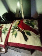 Bird embroidered pillow for sale  New Castle