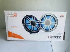 Hertz HMX 8 Alto-falantes Coaxiais Marinhos com LEDs RGB, Grades Cinza, Par 8”, usado comprar usado  Enviando para Brazil