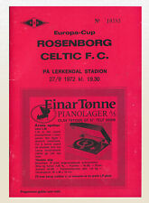 Rosenborg celtic 1972 for sale  LONDON