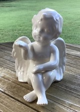 White ceramic cherub for sale  Choctaw