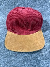 Usado, Boné vintage Cherokee de veludo alça traseira aba de couro vermelho marrom marrom marrom vintage comprar usado Usado, Boné vintage Cherokee de veludo alça traseira aba de couro vermelho marrom marrom marrom vintage comprar usado  Enviando para Brazil