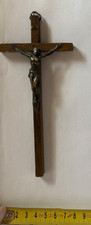 Crocifisso legno metallo usato  Celico