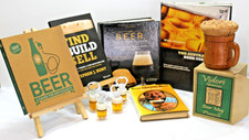 5 livros de cerveja artesanato guia de fabricação de cerveja pub cervejaria Mancave Breweriana caneca quebra-cabeça ímã comprar usado  Enviando para Brazil