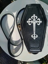 Black coffin casket for sale  OAKHAM