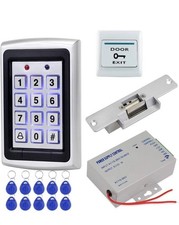 Usado, Kit de sistema de controle de acesso de porta HFeng 125KHz teclado RFID estojo de metal + DC12V 3A... comprar usado  Enviando para Brazil