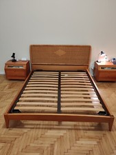 Letto matrimoniale rattan usato  Treviso