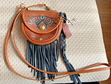 BOLSA PERSONALIZADA POR CHELSEA CHAMPLAIN VINTAGE COACH MINI BOLSA DE CINTO CONVERSÍVEL 9826 comprar usado  Enviando para Brazil