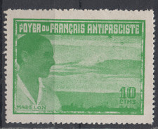 Usado, FOYER du FRANCAIS ANTIFASCISTE 10  Cts.  Local  Republica    Spain  Civil War comprar usado  Enviando para Brazil