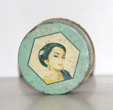 Vintage Lady Litho Print Ad Midrose Cosmetic Industry Bombaim Telcum caixa de pó comprar usado  Enviando para Brazil